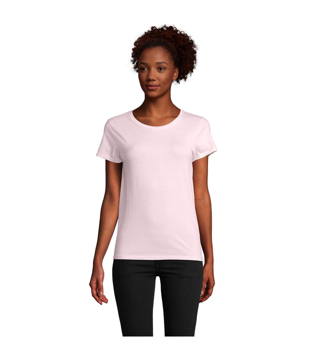 T-shirt Pioneer Femme Rose Pâle SOLS-1