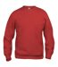 Sweat basic adulte rouge Clique