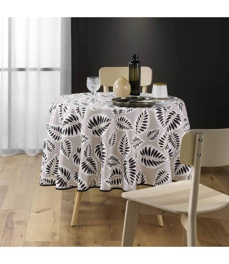 Nappe Antitache Ronde Imprimé Alma 180cm Noir