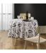 Nappe Antitache Ronde Imprimé Alma 180cm Noir-3