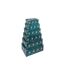 Lot de 6 Boîtes Déco Peace 48cm Bleu Pétrole-2