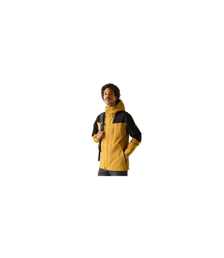 Mens Freesdale Waterproof Jacket Wood Brown Black Regatta