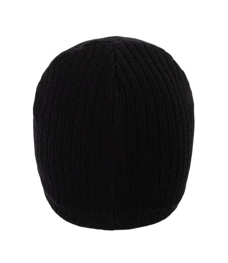 Unisex Adult Vail Ribbed Wool Beanie Black Nevica