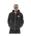 Sweat zippé homme à capuche en molleton et acid wash avec patchs Vondutch-1