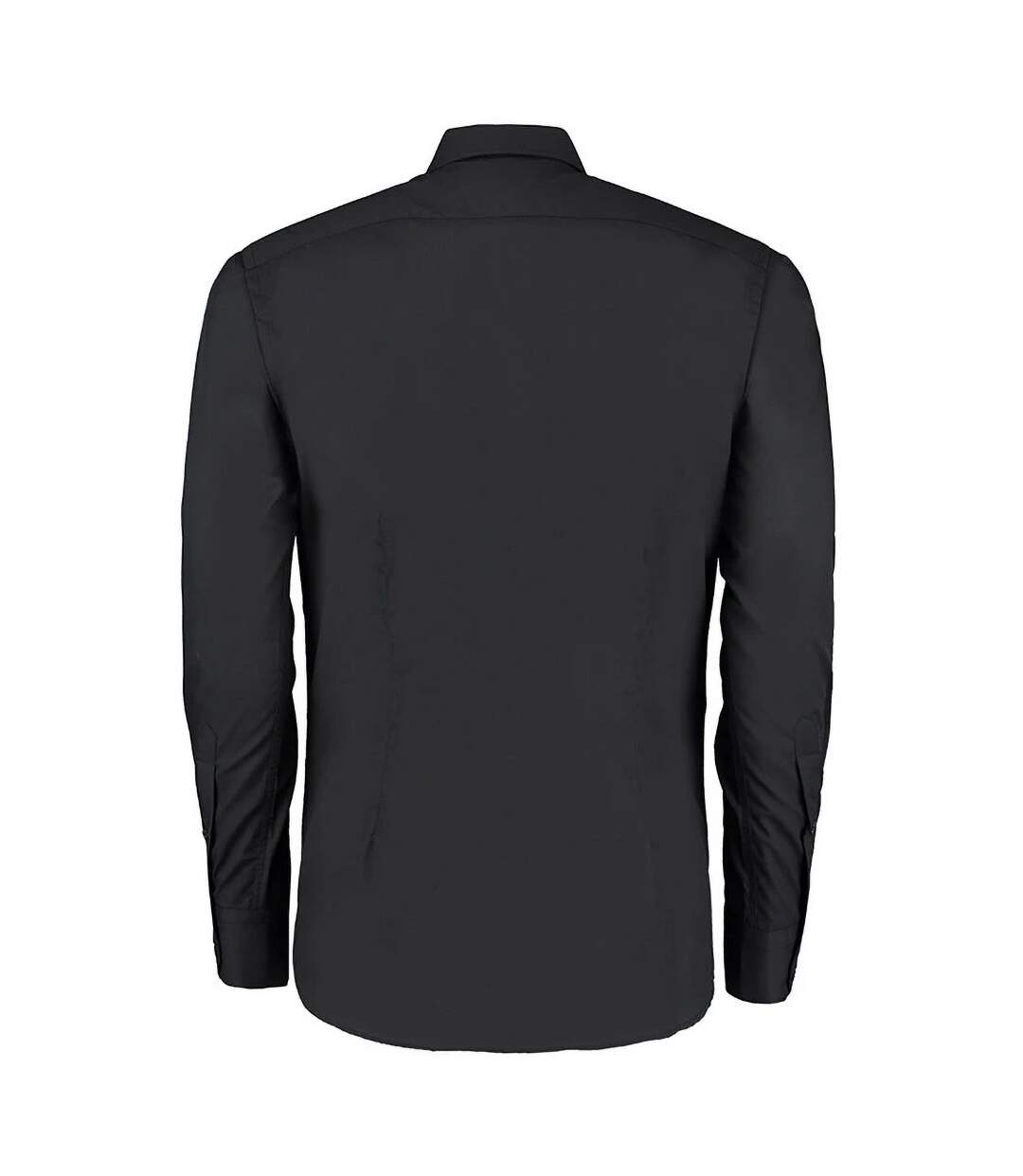 Chemise coupe cintrée à manches longues homme noir Kustom Kit Kustom Kit