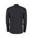 Kustom Kit Mens Slim Fit Long Sleeve Business / Work Shirt (Black) - UTBC2684