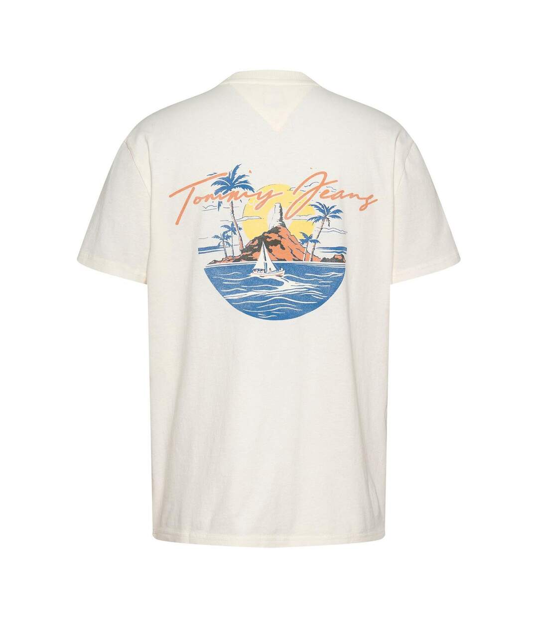 T-shirt Motif/style Scène De Voile Homme Blanc Cassé Tommy Jeans-3