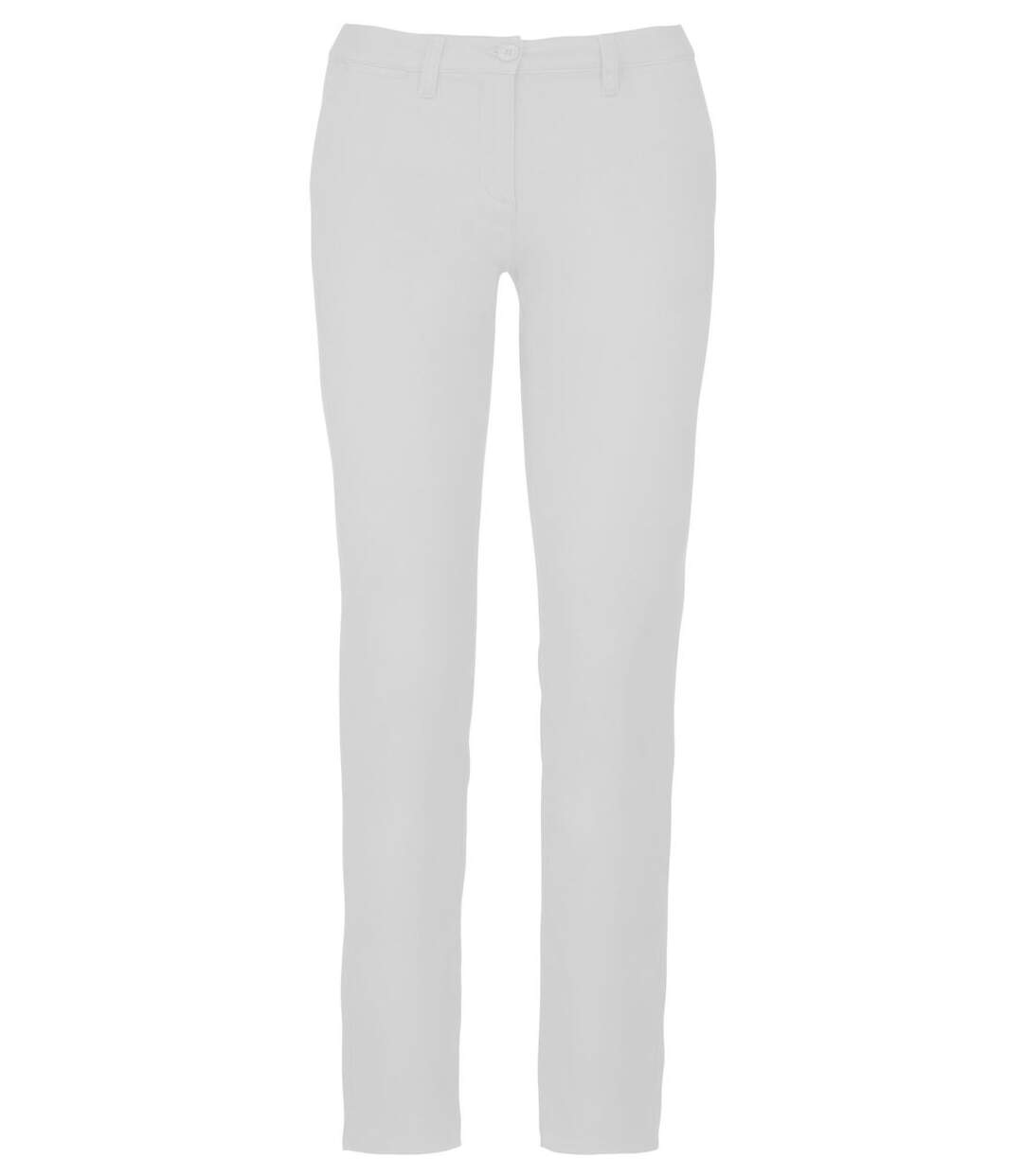 pantalon chino pour femme - K741 - blanc