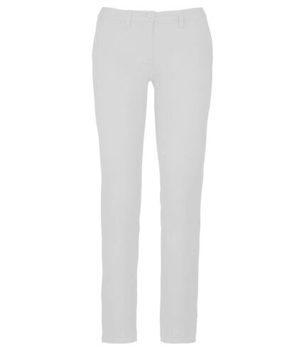 pantalon chino pour femme - K741 - blanc