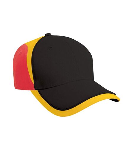 Result Headwear - Casquette de baseball NATIONAL (Noir / Rouge) - UTRW10165