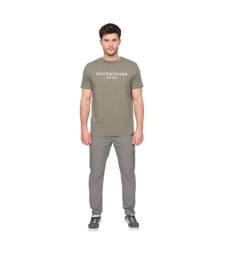 Mens Chamata T-shirt Green Slate Duck And Cover