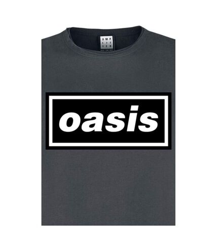 Amplified Mens Logo Oasis T-Shirt (Charcoal) - UTGD224