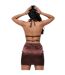 Mini Jupe Motif/style Clouté Femme Marron Missy Empire-2
