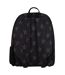 Unisex Black King Crown Pattern Backpack with Padded Straps | School Travel Bag-2