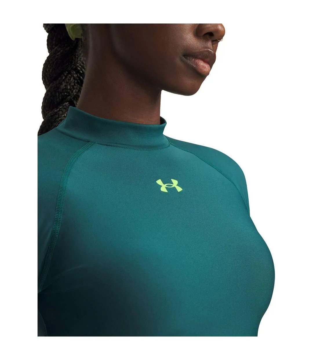 Haut Court Femme Vert Under Armour-3