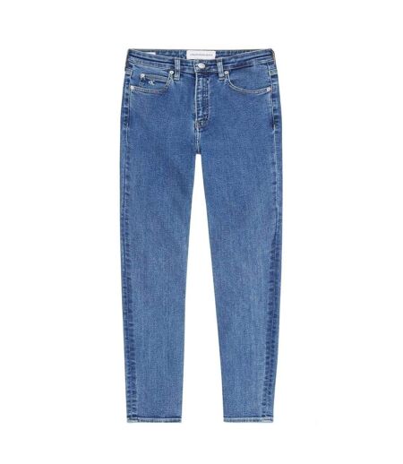 Womens/ladies High Rise Skinny Jeans Mid Blue Calvin Klein