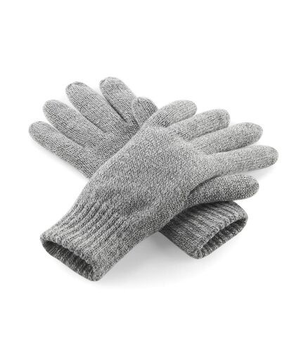 Beechfield Unisex Classic Thinsulate Thermal Winter Gloves (Heather Grey)