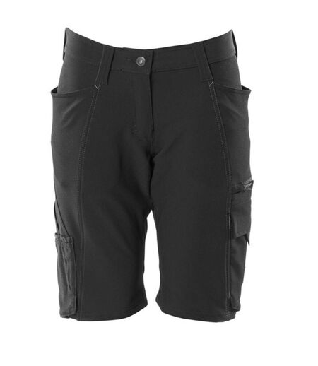 Mens Accelerate Work Shorts Black Mascot