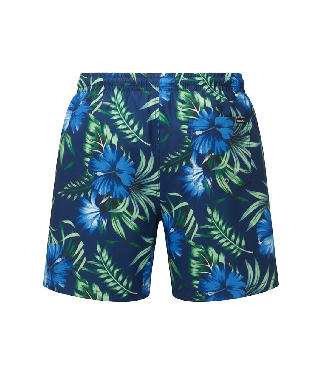 Short De Bain Motif/style Floral Homme Bleu Marine Bleu Wombat-2