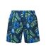 Short De Bain Motif/style Floral Homme Bleu Marine Bleu Wombat-2