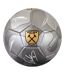 West Ham United FC - Ballon de foot (Argenté / Jaune / Blanc) (Taille 5) - UTBS4312