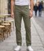 CHALLENGER M759 — Jean 5 poches extensible kaki terre : le confort stretch au style naturel-1