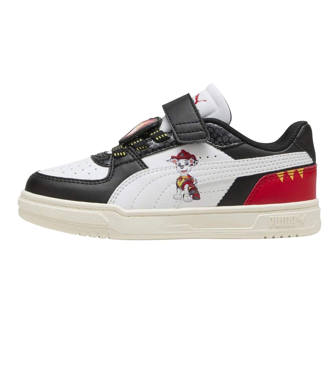 Childrens/kids Marshall Paw Patrol Trainers Black White Red Puma-2