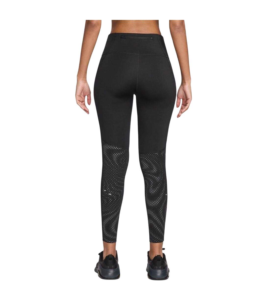 Collants De Course T Flash Femme Noir Argenté Nike-2