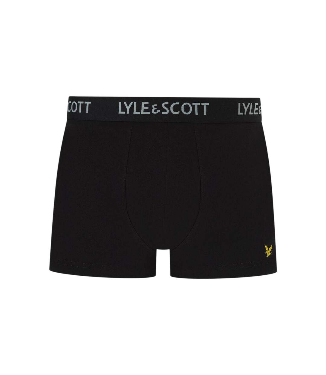 Lot De 5  Boxers Motif/style Logo Homme Noir Lyle & Scott-2