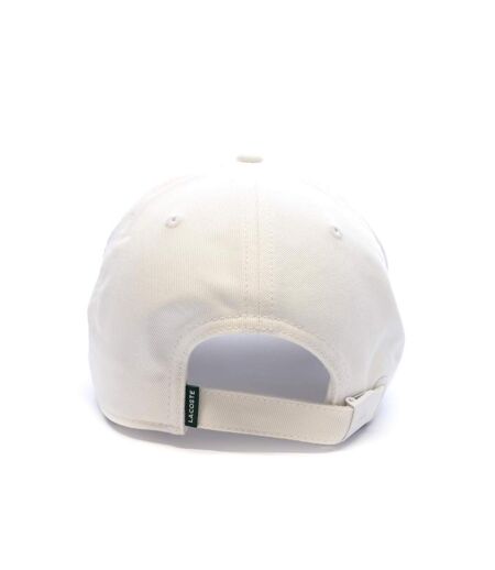 Casquette blanche mixte lacoste monochrome cotton twill - taille unique
