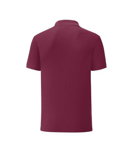 Fruit Of The Loom Mens Tailored Poly/Cotton Piqu Polo Shirt (Burgundy)