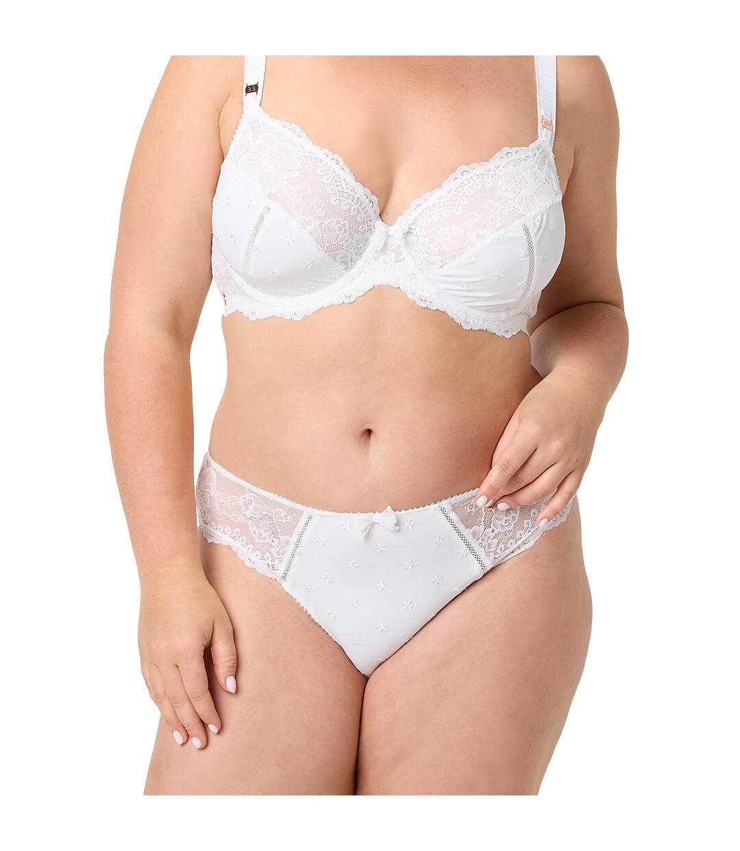 Culotte grande taille blanche Louange-2