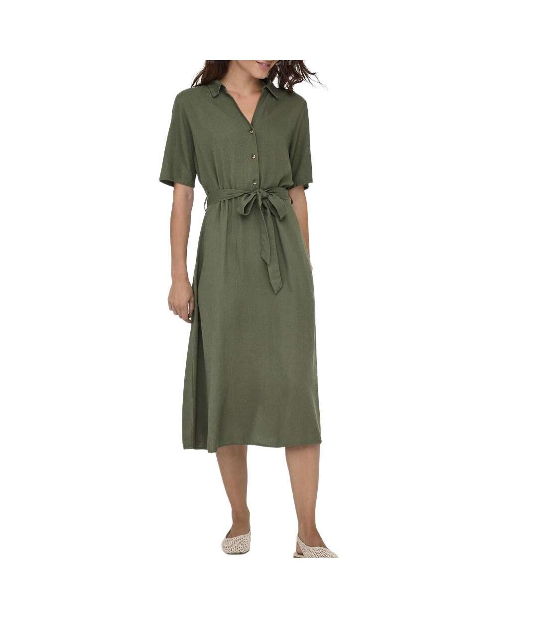 Robe kaki femme jdy says-1