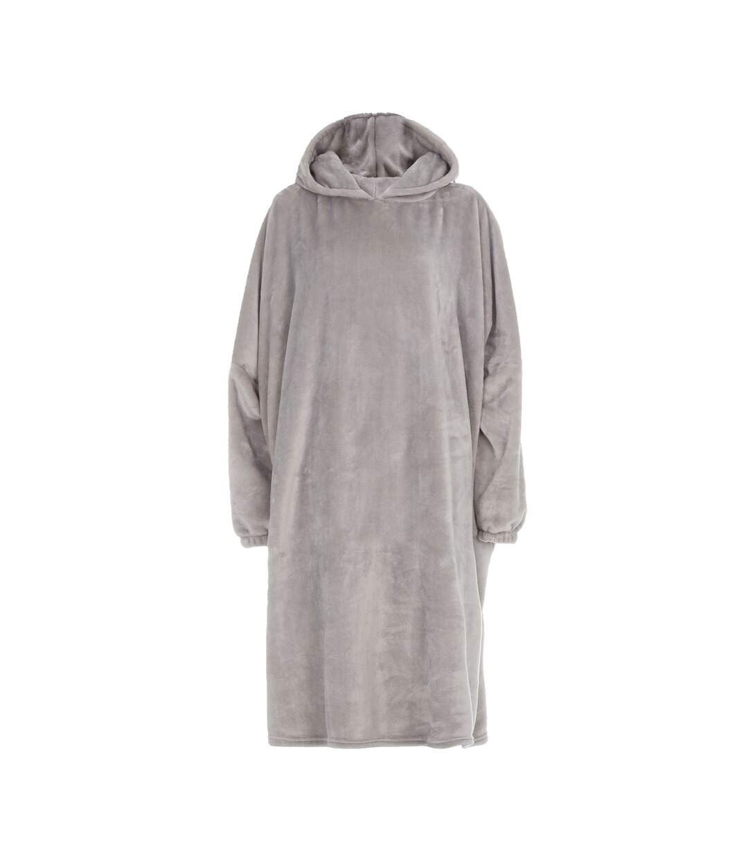 Ladies Sherpa Fleece Hooded Poncho | Snuggle Oversized Wearable Blanket Hoodie-1