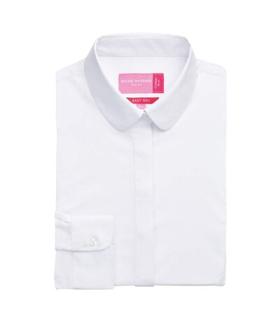Brook Taverner Womens/Ladies Trevi Long Sleeve Poplin Shirt (White) - UTPC2638