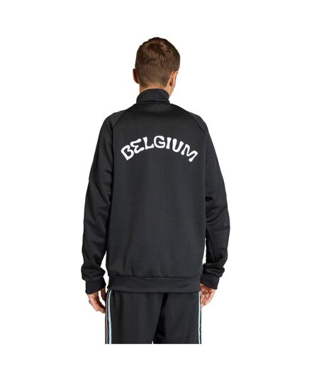 Mens Fifa World Cup 2026 Belgium Track Top Black Red Adidas