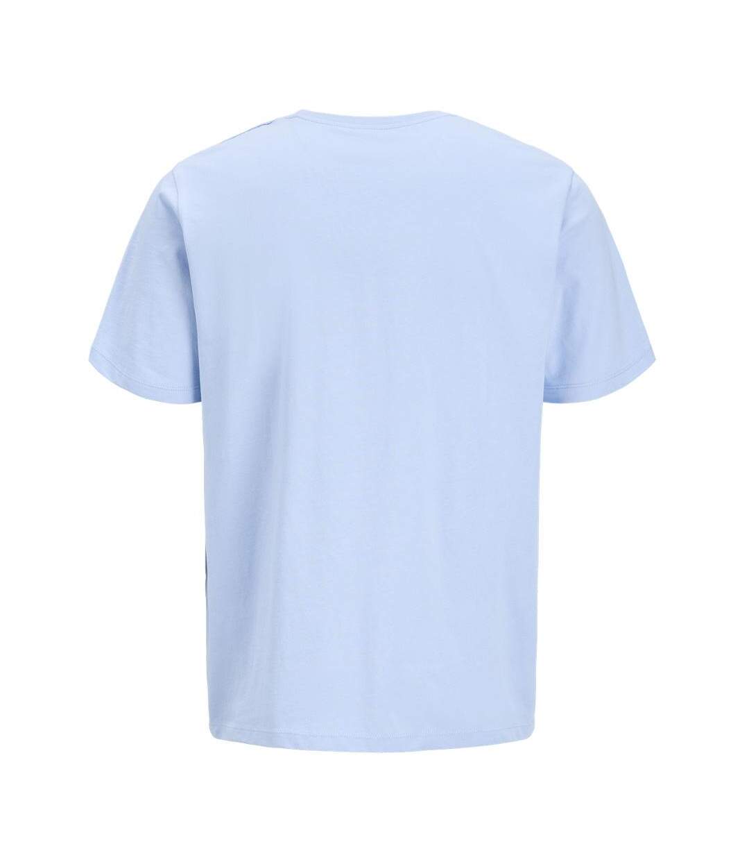 T-Shirt bleu pastel homme jack & jones hurban-2