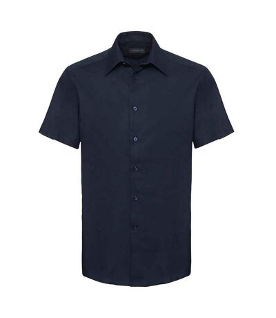 Chemise homme bleu marine vif Russell Collection