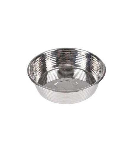 Gamelle pour Chien & Chat Antidérapant 17cm Argent