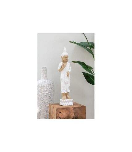 Statue Déco Bouddha Debout Bali Bliss 78cm Blanc