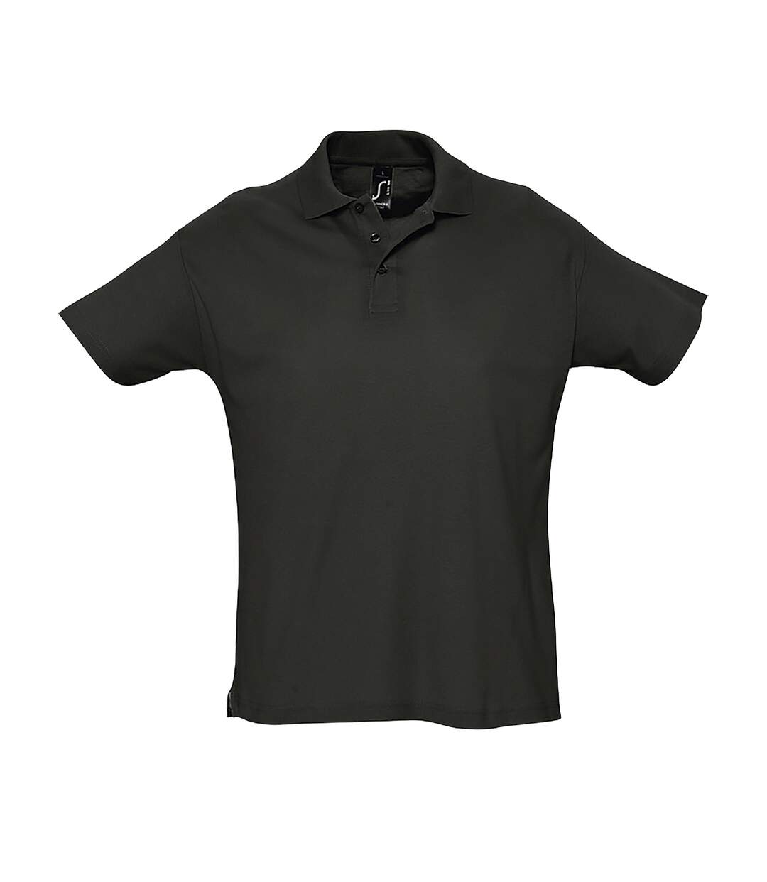 SOLS Mens Summer II Pique Short Sleeve Polo Shirt (Black) - UTPC318-2