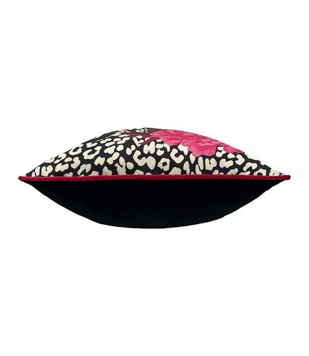 Furn Serpentine Animal Print Throw Pillow Cover (Pink/Charcoal) (One Size) - UTRV2648