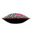 Serpentine animal print cushion cover one size pink/charcoal Furn-3