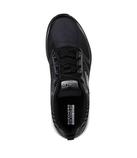 Baskets Gorun Consistent Femme Noir Argenté Skechers