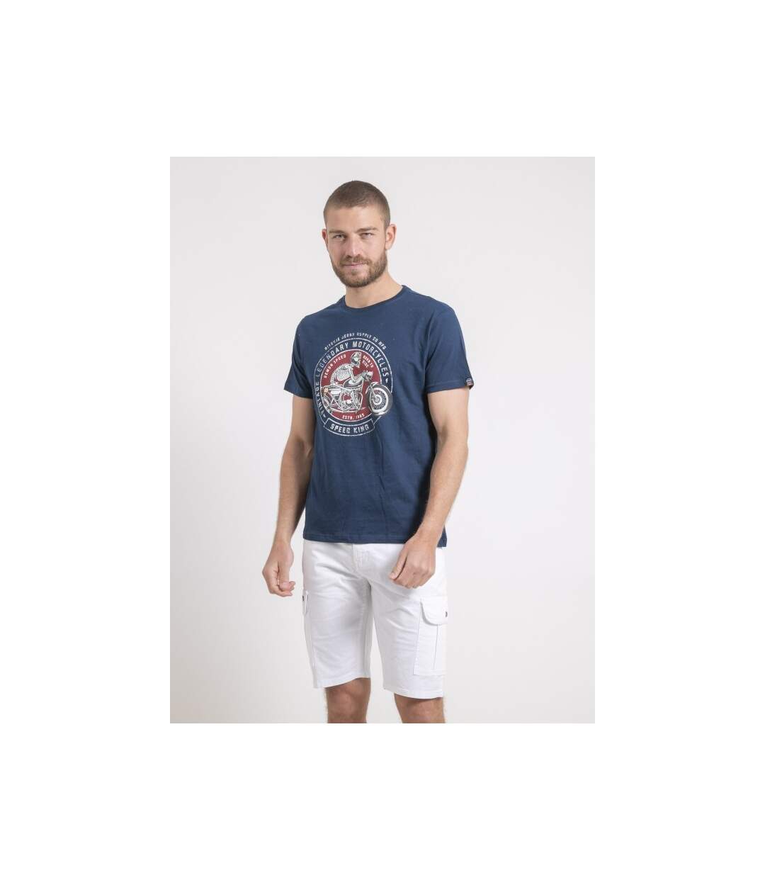 T-shirt col rond pur coton NELIZIO-1