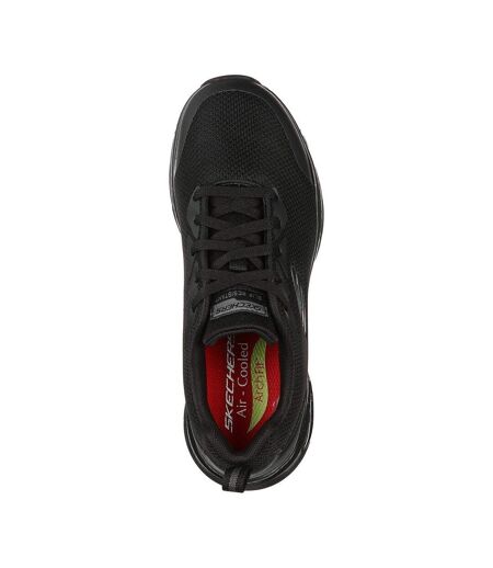 Womens/ladies Arch Fit Safety Shoes Black Skechers
