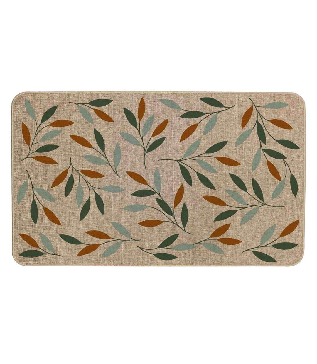 Tapis Tissé Imprimé Lucene 45x75cm Naturel-1