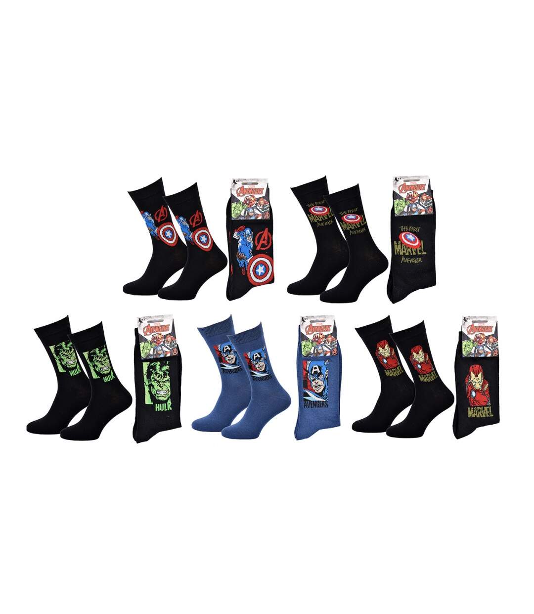 Chaussettes Pack Cadeaux Homme SUPERHEROS - Pack de 5-3