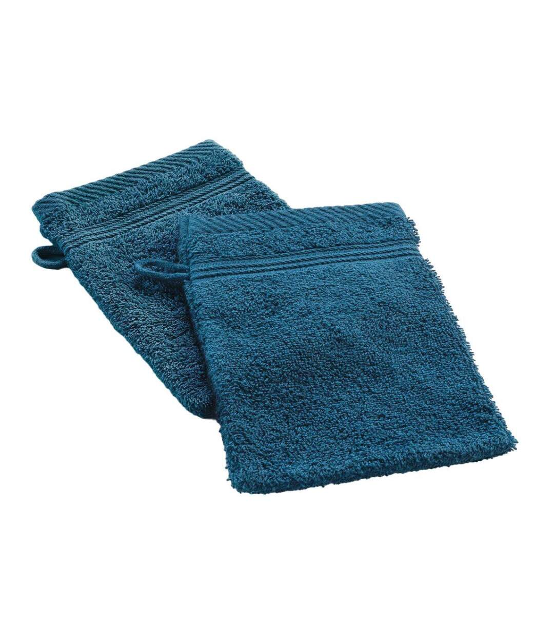 Lot de 2 Gants de Toilette Tendresse 15x21cm Saphir-1
