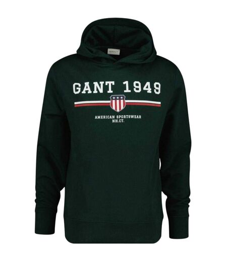 Sweat À Capuche Avec Cordons Motif/style Imprimé Graphique Homme Vert Sombre Gant